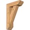 Ekena Millwork Traditional Slat Smooth Bracket w/ Offset Brace, Western Red Cedar, 5 1/2"W x 16"D x 24"H BKT0604X16X24TRA06SWR - alternate 1